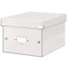 LEITZ Bote CLICK&STORE S-Box. Format A5 - Dimensions : L216xH160xP282mm. Coloris blanc.