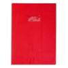 CALLIGRAPHE Protge-cahier PVC opaque (grain cuir) 20/100me avec porte-tiquette 17x22 rouge groseille
