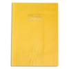 CALLIGRAPHE Protge-cahier PVC opaque (grain cuir) 20/100me avec porte-tiquette 17x22 jaune soleil