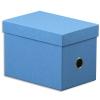 FAST Bote de rangement FUNLINE en carton, aspect grain. Format mini. Coloris bleu.