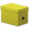 FAST Bote de rangement FUNLINE en carton, aspect grain. Format mini. Coloris jaune