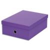 FAST Bote de rangement FUNLINE en carton, aspect grain. Format maxi. Coloris violet.