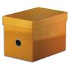 FAST Bote de rangement COLORLINE en carton, aspect brillant. Format mini. Coloris orange.