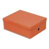 FAST Bote de rangement COLORLINE en carton, aspect brillant. Format maxi. Coloris orange.
