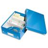 LEITZ Bote CLICK&STORE S-Box avec compartiments amovibles. Coloris bleu.