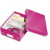 LEITZ Bote CLICK&STORE S-Box avec compartiments amovibles. Coloris rose