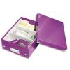 LEITZ Bote CLICK&STORE S-Box avec compartiments amovibles. Coloris violet.