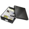 LEITZ Bote CLICK&STORE M-Box avec compartiments amovibles. Coloris noir.