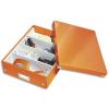 LEITZ Bote CLICK&STORE M-Box avec compartiments amovibles. Coloris orange.