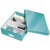 LEITZ Bote CLICK&STORE M-Box avec compartiments amovibles. Coloris menthe.