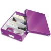 LEITZ Bote CLICK&STORE M-Box avec compartiments amovibles. Coloris violet.