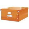 LEITZ Bote CLICK&STORE L-Box. Format A3 - Dimensions : L36,9xH20xP48,2cm. Coloris orange.