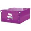 LEITZ Bote CLICK&STORE L-Box. Format A3 - Dimensions : L36,9xH20xP48,2cm. Coloris violet.