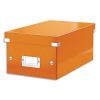 LEITZ Bote de rangement pour DVD Click&Store coloris WOW Orange 60420044