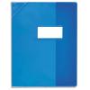 ELBA Protge-cahier 17x22cm Strong Line cristal 15/100 + renforcs (30/100). Coloris bleu