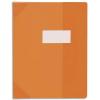 ELBA Protge-cahier 17x22cm Strong Line cristal 15/100 + renforcs (30/100). Coloris orange