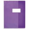 ELBA Protge-cahier 17x22cm Strong Line cristal 15/100 + renforcs (30/100). Coloris violet