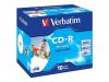 CD-ROM VERBATIM 700Mo 80mn IMPRIMABLE - BOITE DE 10