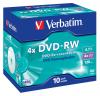 PACK DE 10 DVD RW VERBATIM 4.7 GO 4X 120M