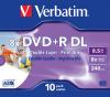 VERBATIM DVD+R DL 8.5GO X10