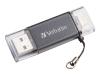 VERBATIM DUAL USB 3.0 / LIGHTNING 32GO CLE USB GRAPHITE