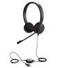 Casque Jabra EVOLVE 20 UC DUO USB, Micro Antibruit, Connexion USB