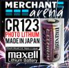 Maxell CR123A  Pile photo lithium 3V