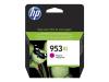 CARTOUCHE JET D'ENCRE MAGENTA 953XL 20ML HP OFFICEJET PRO 8710.8715.8720.8725.8730.8740.8745 ORIGINE