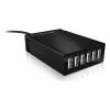 CHARGEUR MULTI USB 6 PORTS 60W CABLE 1M20