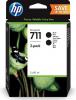 CARTOUCHE HP N711 - PACK DE 2 80 ML - HAUTE CAPACITE - NOIR POUR DESIGNJET T120 ORIGINE