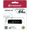 Cle USB Transcend JetFlash 350 - 64 Go, noir USB 2.0