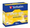 PACK DE 5 DVD+RW 4.7GB VERBATIM 4X