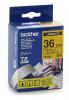 Ruban P'Touch Brother TZ-661 36 mm Noir/Jaune